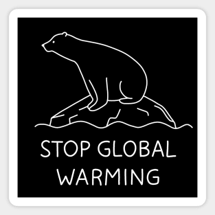 Global Warming - Polar bear Magnet